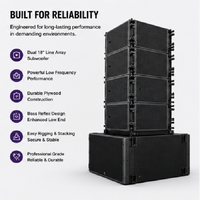 Subwoofer professionnel LA-SB18 de 18 pouces, 800 W RMS, 8 ohms, pour système de sonorisation de scène de club, haut-parleur audio professionnel