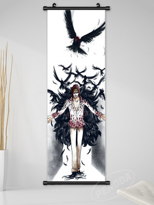 25*75CM Anime <span class=keywords><strong>chapeau</strong></span> <span class=keywords><strong>de</strong></span> <span class=keywords><strong>paille</strong></span> pirates toile Luffy Zoro <span class=keywords><strong>Nami</strong></span> HD Print One pieces poster - Product Image 2