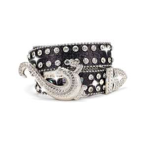 Nuevo cinturón de diamantes de imitación con hebilla de cocodrilo brillante para promoción - Product Image 3