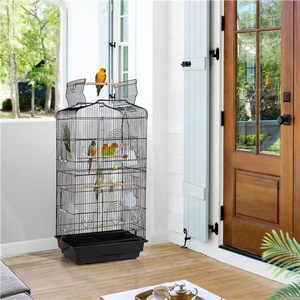 Kinghotpet ODM Vintage profession elle Vogelkäfig lampe mit <span class=keywords><strong>Stand</strong></span> rollende Trennwand Zucht Vogelkäfig Zubehör