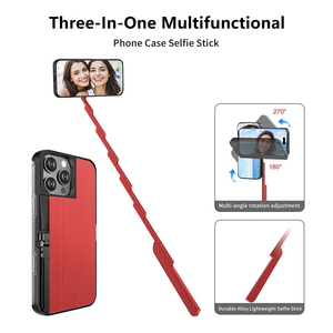Étui pour perche à <span class=keywords><strong>selfie</strong></span> rétractable pour iPhone, avec monopode intégré extensible et télécommande <span class=keywords><strong>Bluetooth</strong></span> pour le vlogging - Product Image 4