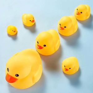 Factory Direct Custom Shape LogoPlastic Baby <b>Bath</b> Squeaky Colorful Little Yellow Duck Gift - Product Image 3