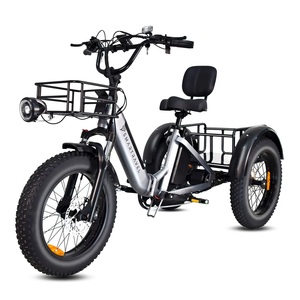 <span class=keywords><strong>Triciclo</strong></span> Eléctrico Inteligente de Alta Potencia 750W con Neumáticos Anchos para Adultos, Batería de Litio 48V, 3 Ruedas, Bicicleta Eléctrica de Carga, <span class=keywords><strong>Triciclo</strong></span> de Movilidad, Fabricante OEM - Product Image 1