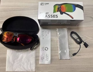 Lunettes de <span class=keywords><strong>sport</strong></span> intelligentes d'extérieur 4-en-1 avec IA et réveil vocal S100, image HD 13MP 1080P, reconnaissance intelligente des objets, traduction en temps réel - Product Image 6