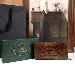 长款复古休闲女式钱包卡包拉链式个性化创意2025复古鳄鱼纹多槽位 - Product Image 6