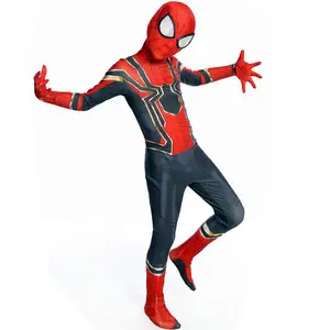 Combinaison unisexe pour garçon, vêtements Spiderman d'halloween, Costumes de télévision et de film de Police