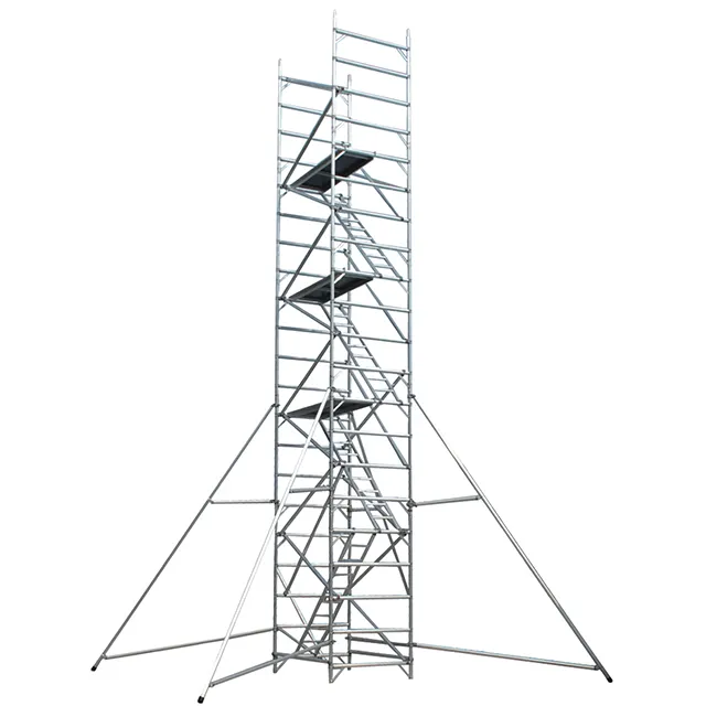 6m 8m 10m 12m Aluminum Mobile Scaffold Scaffolding Tower with platform