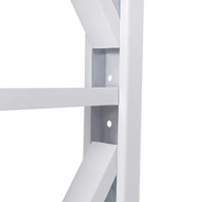 Scaffalatura in Acciaio Prefabbricata per Carichi Medi, Mensole Metalliche da 400kg per Sistema di Scaffalature per Grandi Magazzini