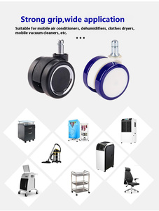 Hochwertige Moderne Geräuschlose PU-Möbel-Drehstuhlrollen 50kg Tragfähigkeit für Wohnzimmer Büronutzung Langlebig Leise - Product Image 3