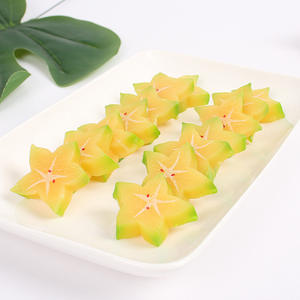 Miniatura de Carambola, Modelo de Fruta Estrella, Llavero Creativo de Carambola, Colgante para Mochila Escolar, Pequeño Regalo - Product Image 2