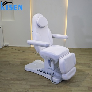 Kisen Factory Price Foot Control Massage <b>Table</b> Bed Modern Luxury 3 Motors <b>Electric</b> Therapy Facial Beauty Salon Bed with Lights - Product Image 2