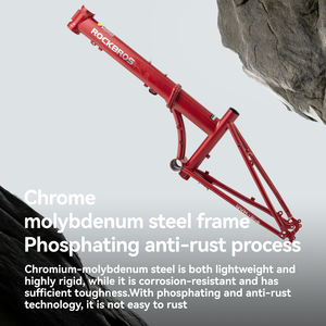 Bicicleta Plegable ROCKBROS Portátil de 20 Pulgadas con Marco de Aleación de Aluminio para Adultos, para Desplazamientos Urbanos, 9 Velocidades, Frenos de Disco, Unisex - Product Image 5