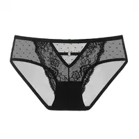 Wholesale sexed ladies black transparent underwear In Sexy And