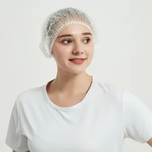 Chất lượng cao 10g không dệt Mũ dùng một lần bouffant bao gồm hairnet cho ngành công nghiệp thực phẩm