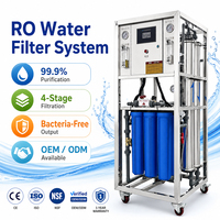 Mesin Pengolahan Air Minum RO (Reverse Osmosis) Mini Komersial 250 L/H, Unit Filter, Perangkat Filtrasi, Pabrik, Mesin