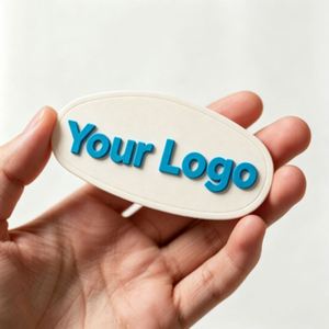 OEM ODM Silicone Clothing Labels, Smooth Edges No Bubble Drop Glue <b>Tags</b> for Wholesale Silicone <b>Tags</b> - Product Image 1