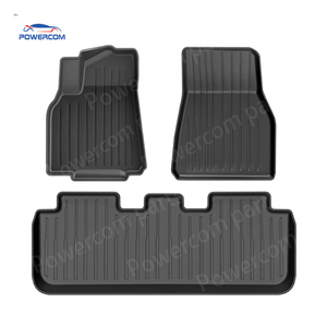 <span class=keywords><strong>Tapis</strong></span> de sol de <span class=keywords><strong>voiture</strong></span> complets en TPE 3D imperméables, antidérapants et résistants aux rayures, noirs, 9 pièces, directement de l'usine, pour l'intérieur de Tesla Model Y - Product Image 5