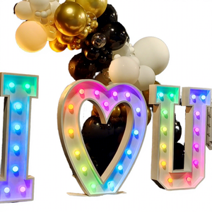 Letras y Números LED RGB con la Frase I LOVE YOU de 3, 4 y 5 Pies, en Oferta, para Eventos, Bodas y Fiestas - Product Image 1