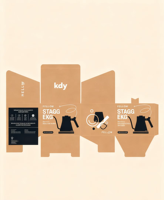 Boîte à emporter pliante en papier kraft personnalisée avec couvercle verrouillable, boîte d'emballage alimentaire en carton imprimé, taille et logo personnalisés