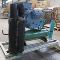 Unit Kondensor Chiller Berpendingin Air Rendah Kebisingan SPC4-27L 5HP Suhu Rendah -18 ℃   Mesin Pendingin Khusus Ruang Dingin Sentral