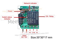 Interrupteur intelligent Wi-Fi Tuya 10A 1CH, relais, module 433 MHz, télécommande sans fil, minuterie domestique, disjoncteur 12V