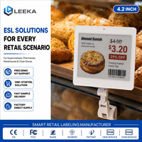 Etiqueta de Precio Digital ESL Inalámbrica LEEKA con Diseño de Marco Resistente a Impactos, Etiqueta Electrónica Reutilizable para Estantes de Supermercado