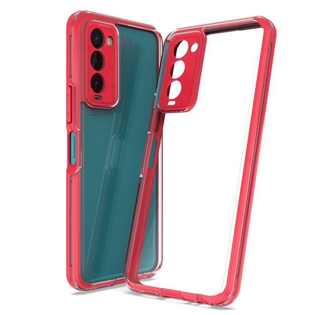 2022 Wholesale Color Frame Cell Mobile Phone case for Tecno CAMON 18 PREMIER High clear Back Cover