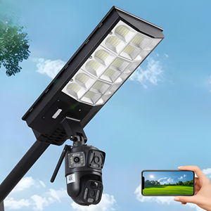 Güneş sokak ışık kamera sistemi LED kaynağı ABS alüminyum gövde DC pil güç kaynağı IP65/66/67 derece ROHS yol için sertifikalı - Product Image 1