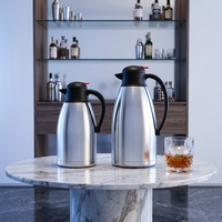 Bouteille isotherme sous vide en acier inoxydable 201, design à bec verseur, grande capacité, isolation thermique, style moderne et minimaliste pour