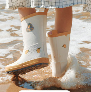Bottes de pluie en caoutchouc imperméables légères mi-hautes mates en gros pour enfants garçons filles - Product Image 6