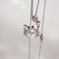 SHDIYAYUN gros baroque perle d'eau douce pendentif crabe en forme de conception collier perle bijoux