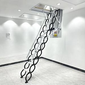 <span class=keywords><strong>Escalier</strong></span> de grenier intérieur en alliage d'aluminium au design moderne, <span class=keywords><strong>escalier</strong></span> escamotable dissimulé, pliable et rétractable - Product Image 6