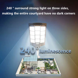 مصباح شمسي Jpungsun من ضوء الشارع الشمسي المدمج الكل في واحد مقاوم للماء إلى الظلام في الهواء الطلق مصباح شارع شمسي لموقف السيارات - Product Image 4