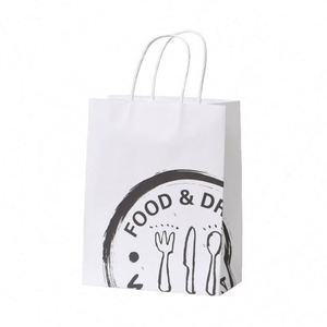 Bolsas de Papel al por Mayor con su Propio Logotipo, Bolsa de Papel Kraft Marrón para Llevar Comida con Asa - Product Image 5