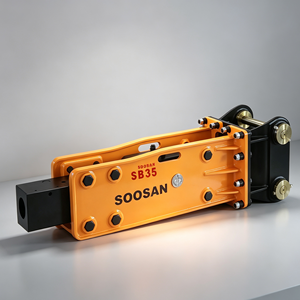 Martillo Hidráulico Soosan SB35 Tipo Superior con Cincel de 60 mm para Excavadoras de 3-6 Toneladas, Demolición de Roca - Product Image 4