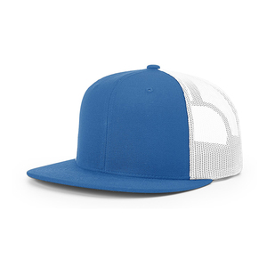 Hochwertige Wollmischung Vorne Nylon-Mesh Hinten Klassische Trucker-Kappe Flacher Schirm Richardson 511 Hüte Snapback-Kappe - Product Image 4