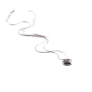 Stainless Steel Heart Pendant Necklace 8MM 10MM 12MM 16MM <b>Mirror</b> Finish Clavicle <b>Chain</b> Unisex Gift Jewelry - Product Image 5