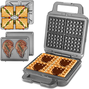 <span class=keywords><strong>Gaufrier</strong></span> belge Plaques amovibles Gauflera Electrica Grand <span class=keywords><strong>gaufrier</strong></span> <span class=keywords><strong>3</strong></span> <span class=keywords><strong>1</strong></span> <span class=keywords><strong>Panini</strong></span> Grill Press Plaque électrique grillée - Product Image 2