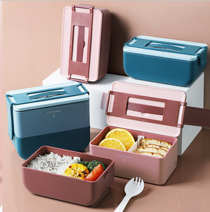 Hộp Cơm Trưa Bento Tiffin Chống Rò Rỉ An Toàn Lò Vi Sóng Nhiều Lớp Bằng Nhựa <span class=keywords><strong>PP</strong></span> Thân Thiện Với Môi Trường Không Chứa BPA - Product Image 2