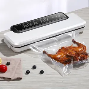 रसोई एक-स्पर्श स्वचालित खाद्य संरक्षण मशीन सूखी और नम भोजन के लिए 65kpa वैक्यूम खाद्य सीलर मशीन