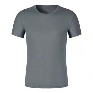 Ventes en gros de t-shirts de sport en tricot uni personnalisés, 100% polyester, manches courtes, séchage rapide, pour enfants et hommes, pour la salle de sport - Product Image 4