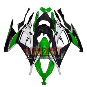 カワサキニンジャ用インジェクションZX-3R EX300 ZX 300 ZX3R 13 14 15 16 17 27No.16ZX300Rブラックグリーン2013 2014 2015 20162017フェアリング