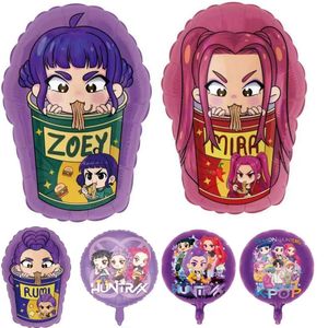 Ballons en aluminium K-pop Demon Hunters pour les décorations <span class=keywords><strong>de</strong></span> fête d'<span class=keywords><strong>anniversaire</strong></span> des enfants, thème anime, célébration, globos d'air - Product Image 3