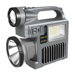 Linterna Portátil Solar ABS Multifunción con Pantalla para Uso de Emergencia, Carga Tipo-C, para Exteriores, Ideal para Douyin - Product Image 1