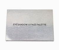 Boîte d'emballage vide pour palette de fards à paupières, personnalisée, gaufrée, multicolore, étanche, portable, avec miroir et pelliculage mat