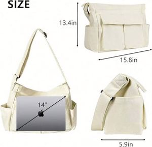 Canvas Tote Bag Wholesale <b>Large</b> Capacity Color Fashionable Shoulder Bag Shopping Handbag for Women Daily Use - Product Image 3