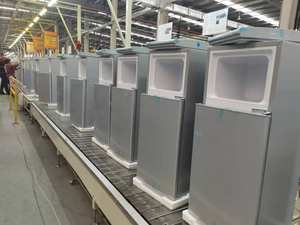 Réfrigérateur en acier inoxydable de 210 L avec distributeur d'eau Neveras Para El Hogar De 2 Puertas - Product Image 6