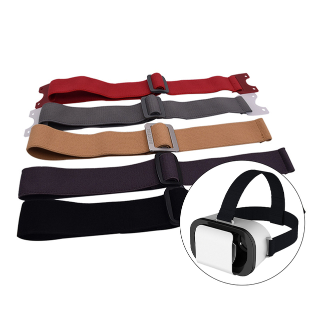 Factory Direct Sale Size Color Adjustable Elastic Strap for Virtual Reality 3D Soft Headband VR Glasses Head Strap