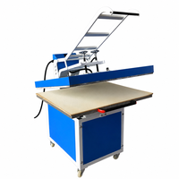 Presse à chaud manuelle grand format 80*100cm pour sublimation, machine de transfert thermique à station unique pour impression sur t-shirts