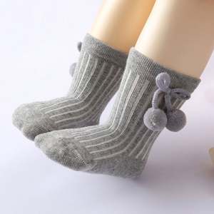 8230785 Chaussettes décontractées respirantes en dentelle tricotée douce avec grand nœud pour bébés filles printemps - Product Image 2